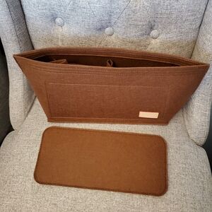 New Large Brown Felt Bag Organizer